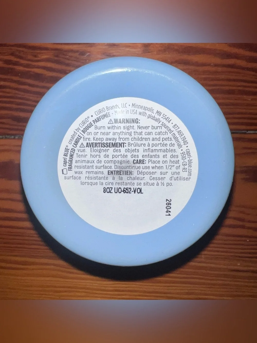 CAPRI BLUE x ANTHROPOLOGIE Volcano Nautical Candle